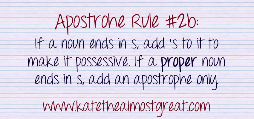 How To Use Apostrophes Correctly - Kate the (Almost) Great