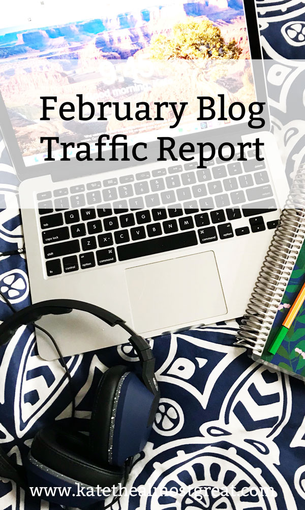 February Blog Traffic Report - Kate the (Almost) Great
