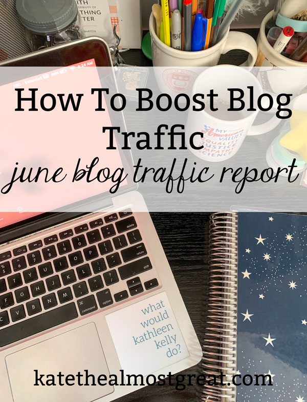 How To Boost Blog Traffic in 2020 | Kate the (Almost) Great, Life + Health